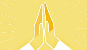 Ruce spojené v modlitbě