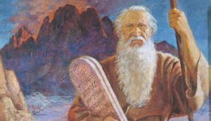 Mojžíš s desaterem božích přikázání