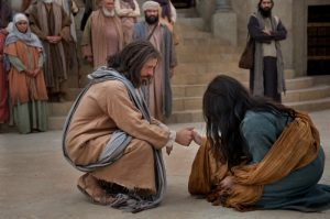 Ježíš a žena přistižená při cizoložství