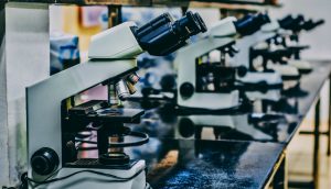 vylucuje se veda a nabozenstvi mikroskopy v laboratori