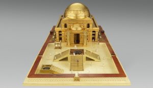 Umělecký model Šalamounova chrámu (prvního) zhotovený Thomasem Newberrym